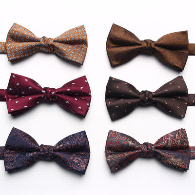 Men's Antique Yarn-dyed Jacquard Bow Tie