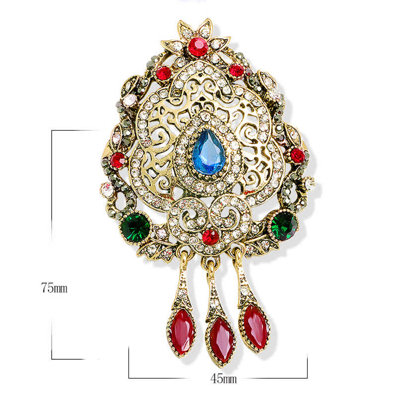 Women's Exotic Bohemian Waterdrop Brooch