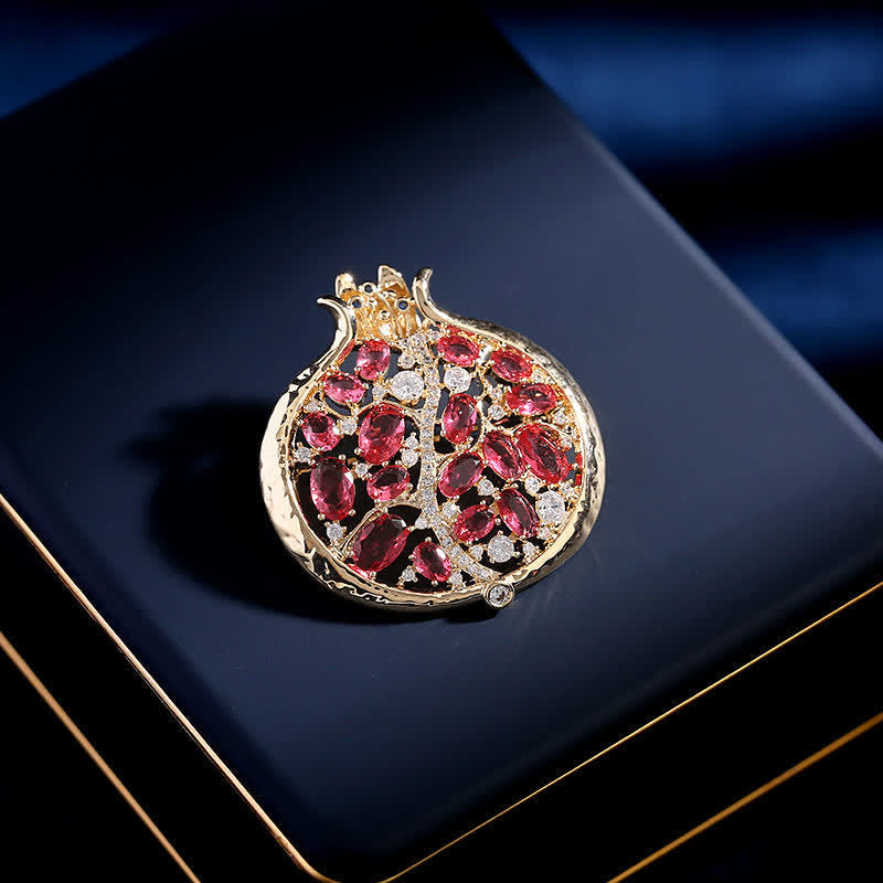 Women's Elegant Insect Pomegranate Brooch