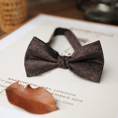 Men's Delicate Vintage Plain Bow Tie