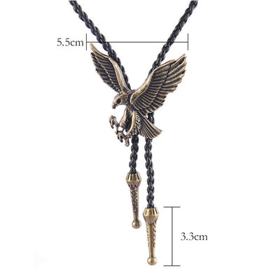 Flying Eagle Animal Western Bolo Tie