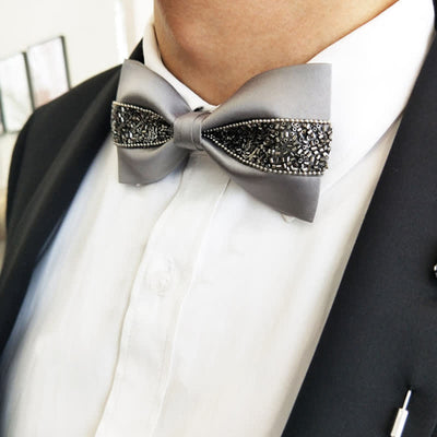 Men's Luxury Fancy Metal Bow Tie