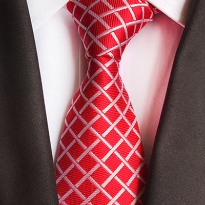 Men's Bright Woven Checked Necktie