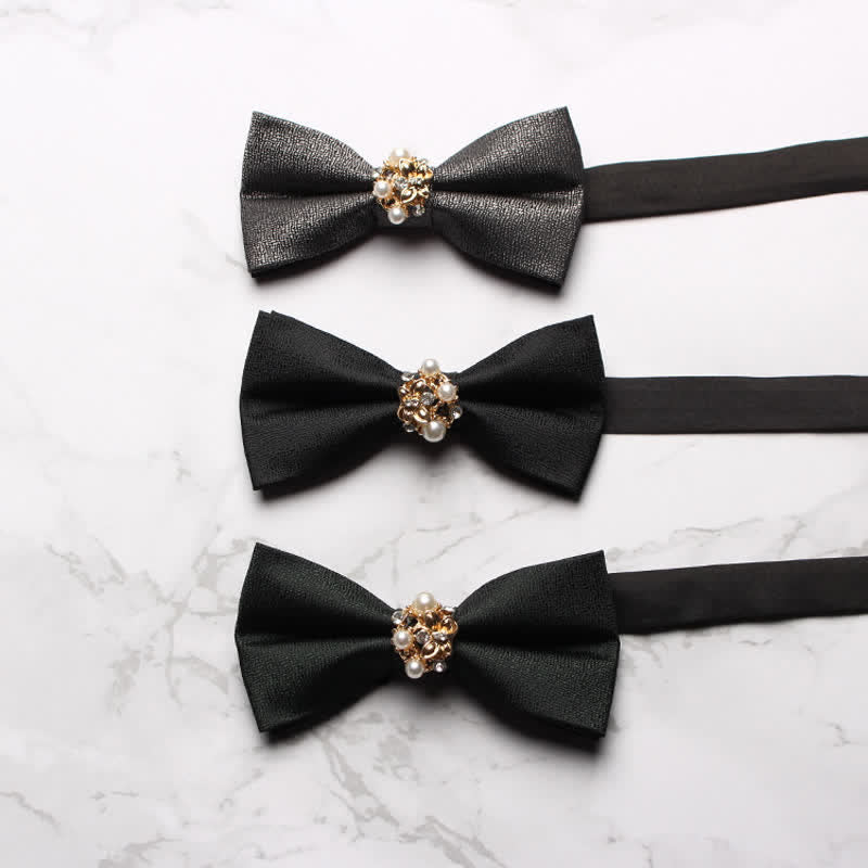 Men's Pearl Formal Tuxedo Bow Tie