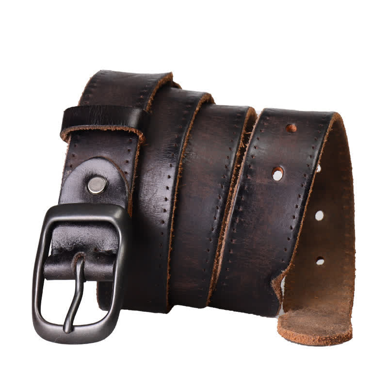 Men's Western Distressed Style Leather Belt