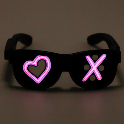 Funny Eyes Party Decor Rechargeable LED Glasses