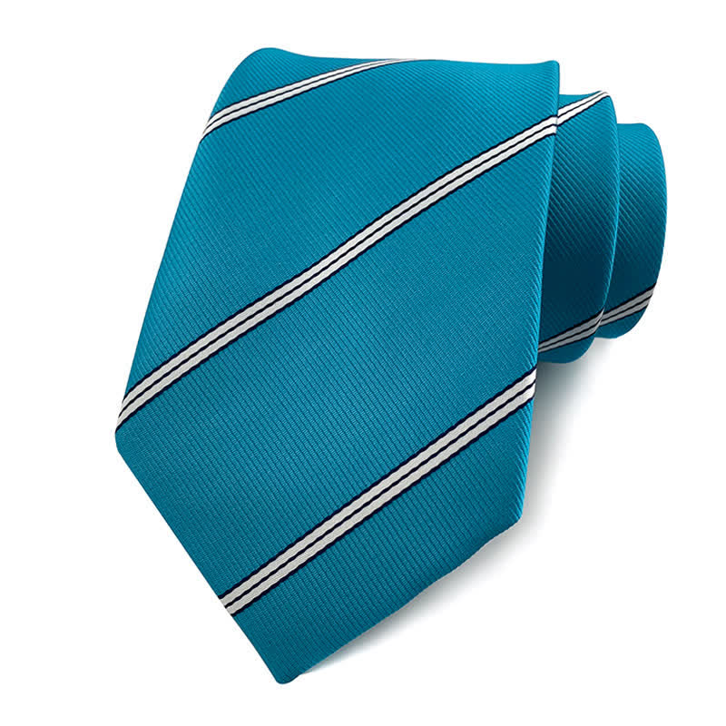 Men's Traditional Repp Striped Office Necktie