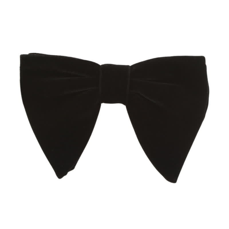 Men's Gentleman Oversize Droopy Velvet Bow Tie