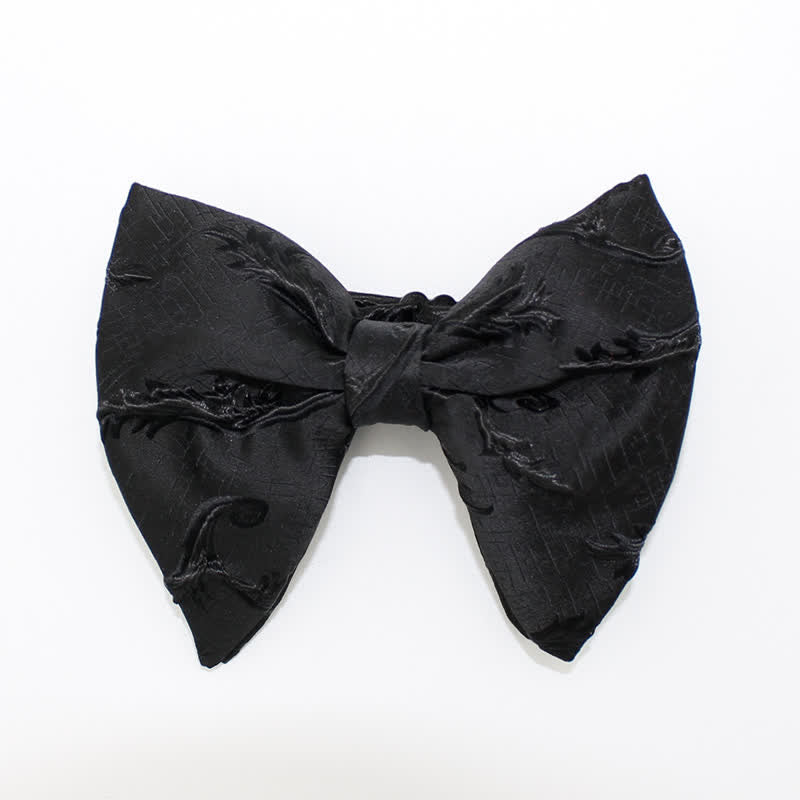 Men's Flame Floral Oversized Pointed Bow Tie