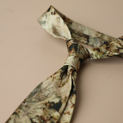 Men's Retro Elegant Neckwear Floral Pattern Necktie