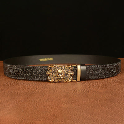 Men's Mighty Dragon Claw Leather Belt