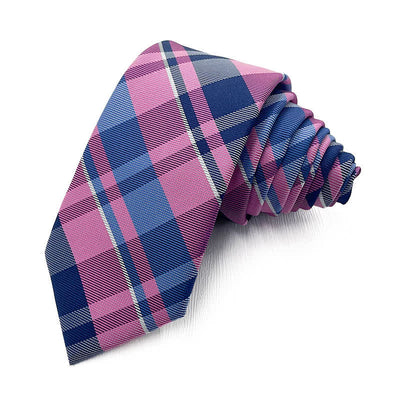 Men's Smart Bright Plaid Necktie