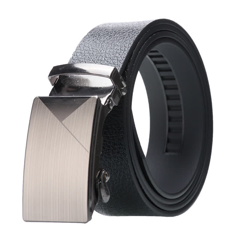 Men's Business Automatic Buckle Black Leather Belt