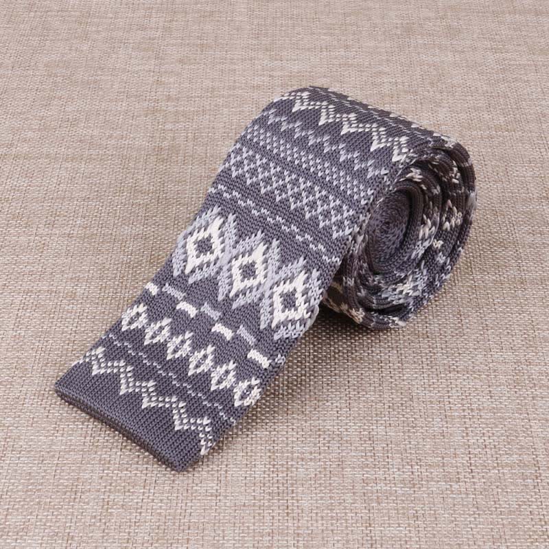 Men's Exotic Skinny Knitted Necktie